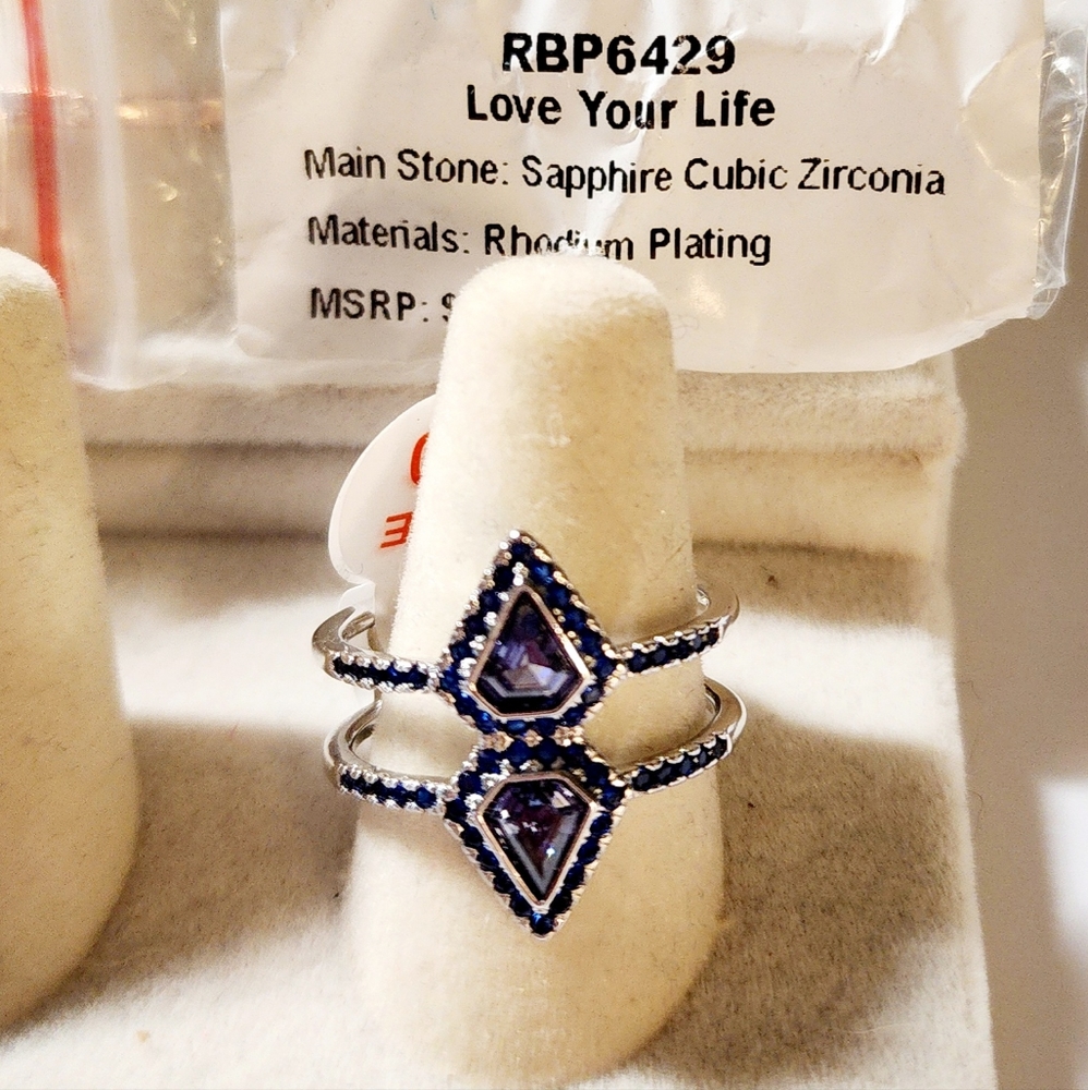 Bomb Party Ring Love Your Life sz 10